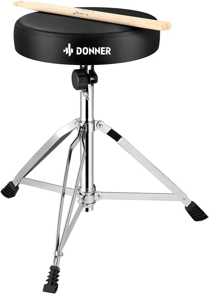 Height Adjustable Drum Stool High Density Sponge Non Skid Design Double Braced