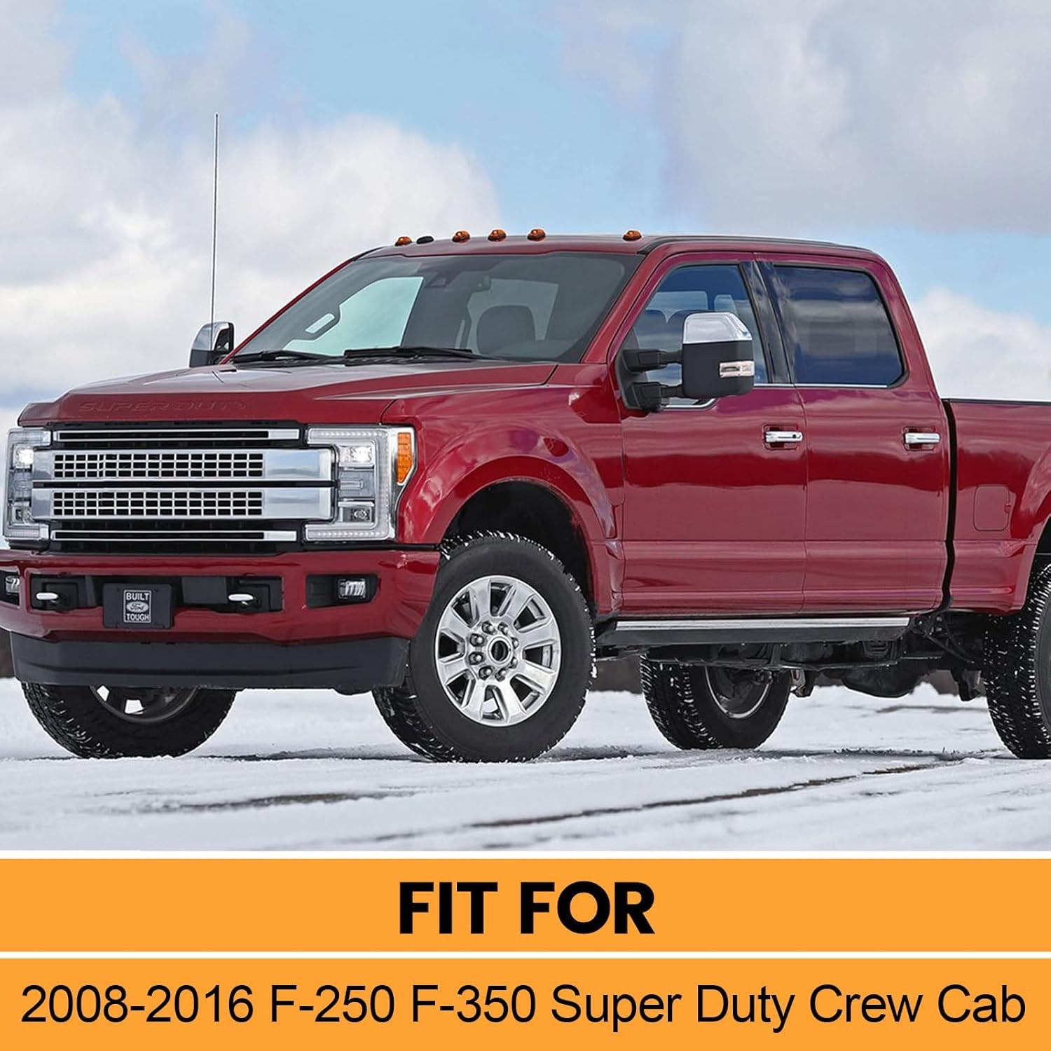 Silicone Body Mount Bushings Bolt Kit For Ford F250 F350 08-16 Crew Cab 2/4WD