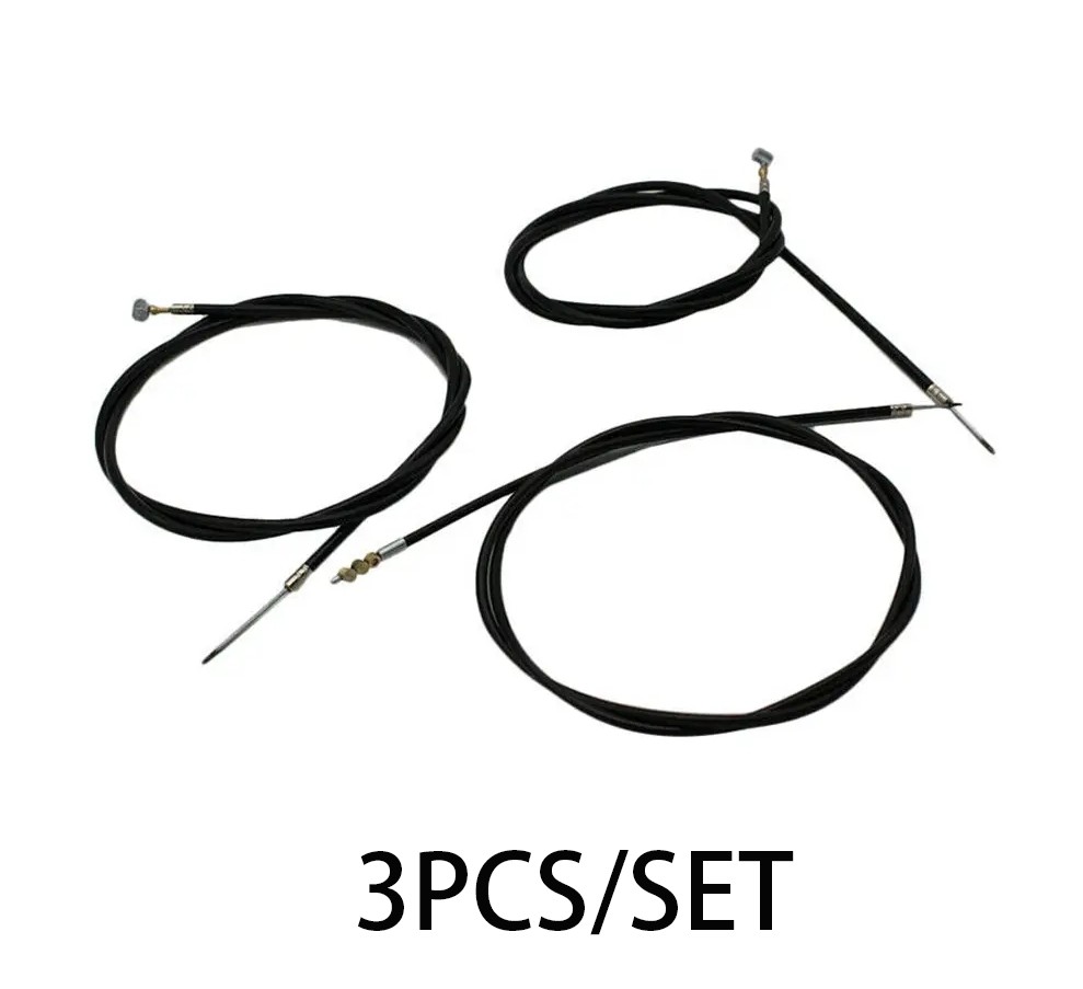 3Pcs/Set Motorcycle Clutch/Brake/Throttle Cable Kit Durable Steel Wire Universal