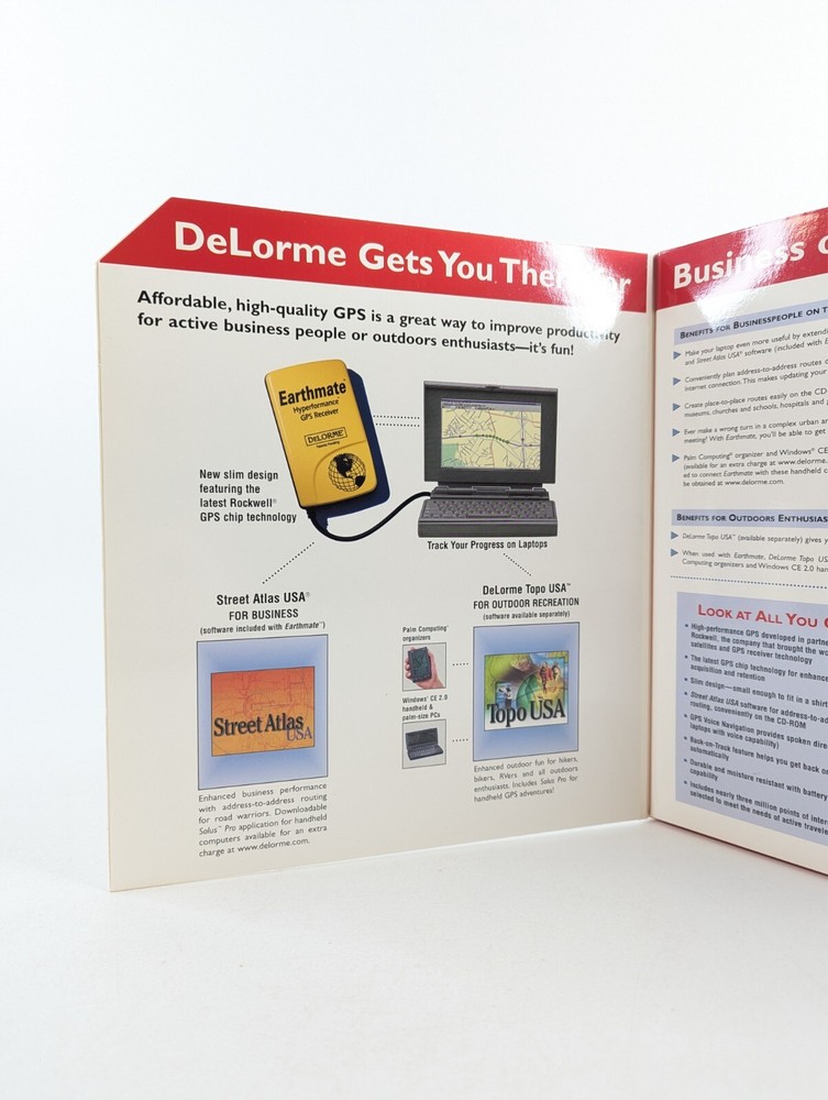 DeLorme Earthmate GPS Receiver Car Satellite Navigation System NEW