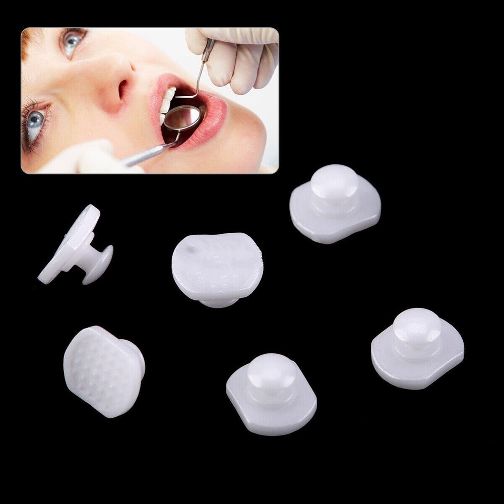 Dental Orthodontic Composite Ceramic Lingual Button Bondable Rectangular/Round