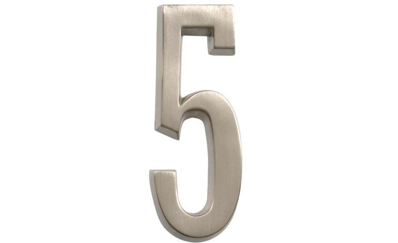 Adhesive Number Everbilt - "Number 5" - 4in