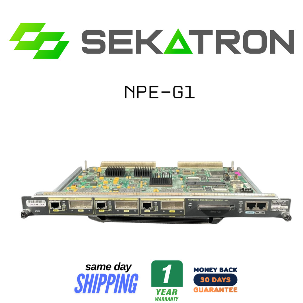 🧩 Cisco NPE-G1 • 7200 Series Network Processing Engine • 3× GE/FE/E Ports ⚡