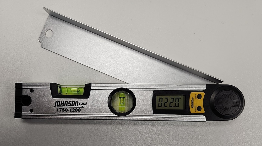Johnson Level & Tool Model 1750-1200 Digital Angle Locator Digital Display, Used