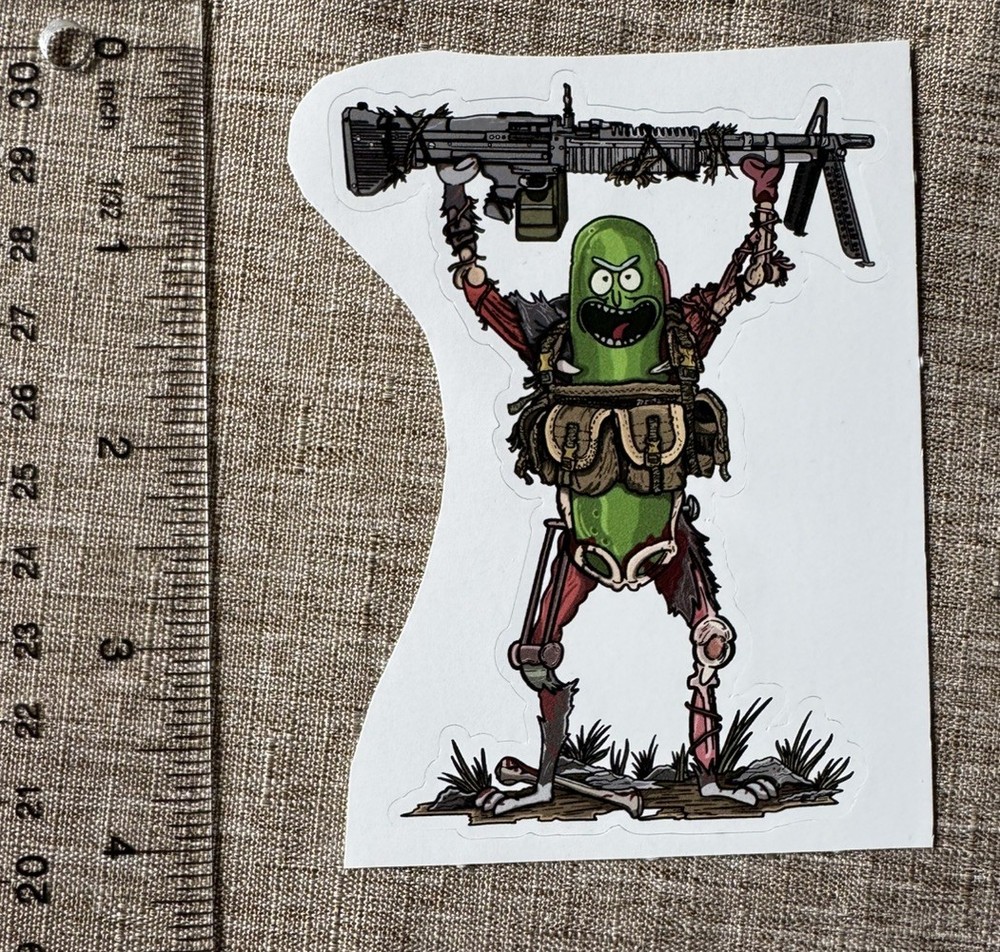 Pickle Rick Tactical Sticker Decal