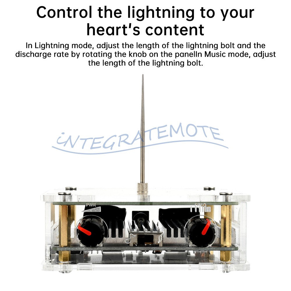 Bluetooth Music Tesla Coil Plasma Loudspeaker Touchable Artificial Lightning DIY