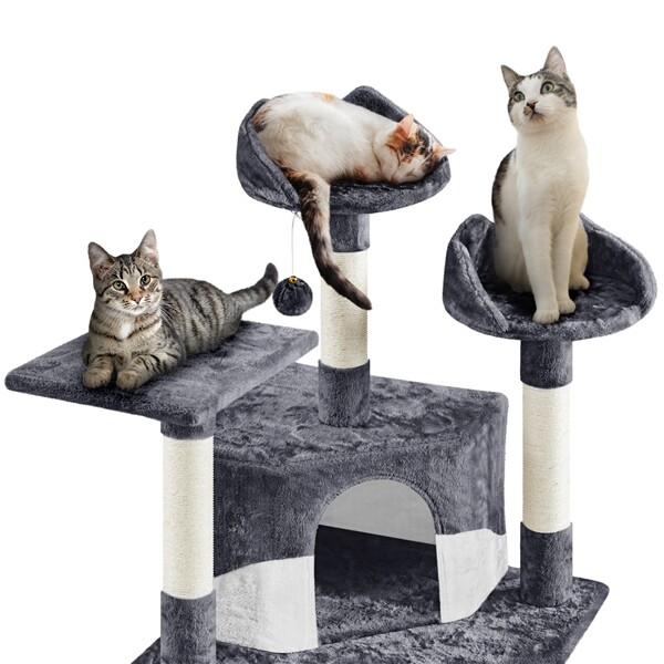 79in Large Cat Tree Tower for Indoor Cats Condo Scratching Post Pet Play House