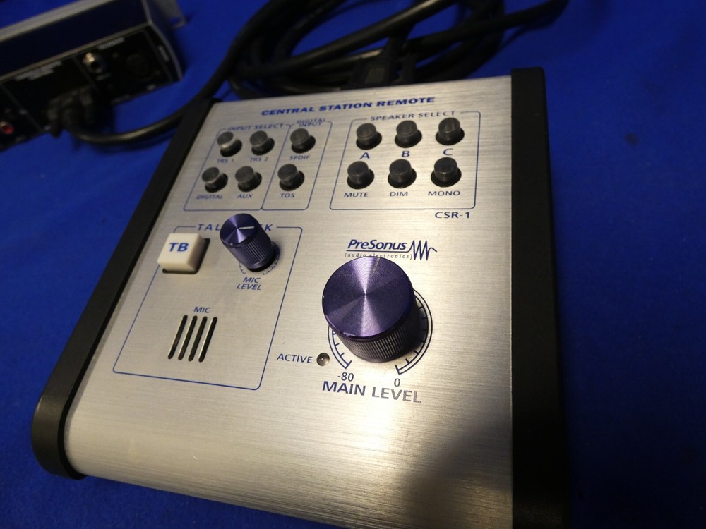 PreSonus Central Station w/Presonus Central Station Remote, Cable (untested)