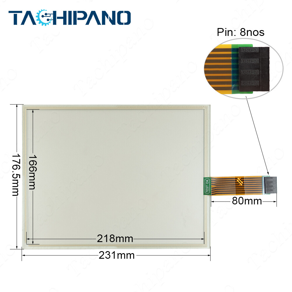2711P-B10C4D9 Touch Screen Panel for AB 2711P-B10C4A9 with Membrane Keypad