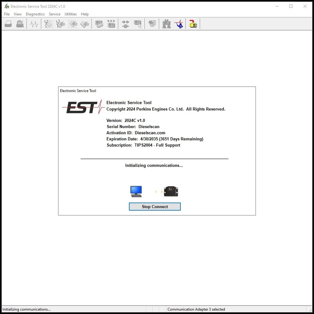 for Perkins EST 2024C OEM Diagnostics