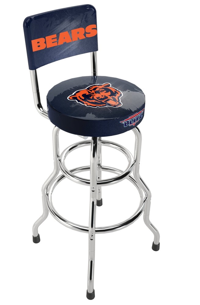 Chicago Bears NFL Blitz High Back Adjustable Swivel Stool