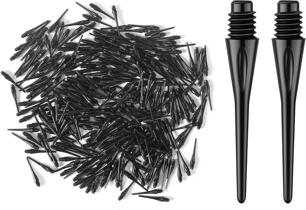 300 Pack 2BA Thread Plastic Tip Dart Points, Premium Soft Dart Tips Replacement,