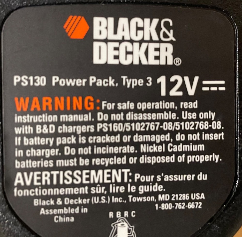 *not working* Black & Decker CD120G 12V Cordless Drill