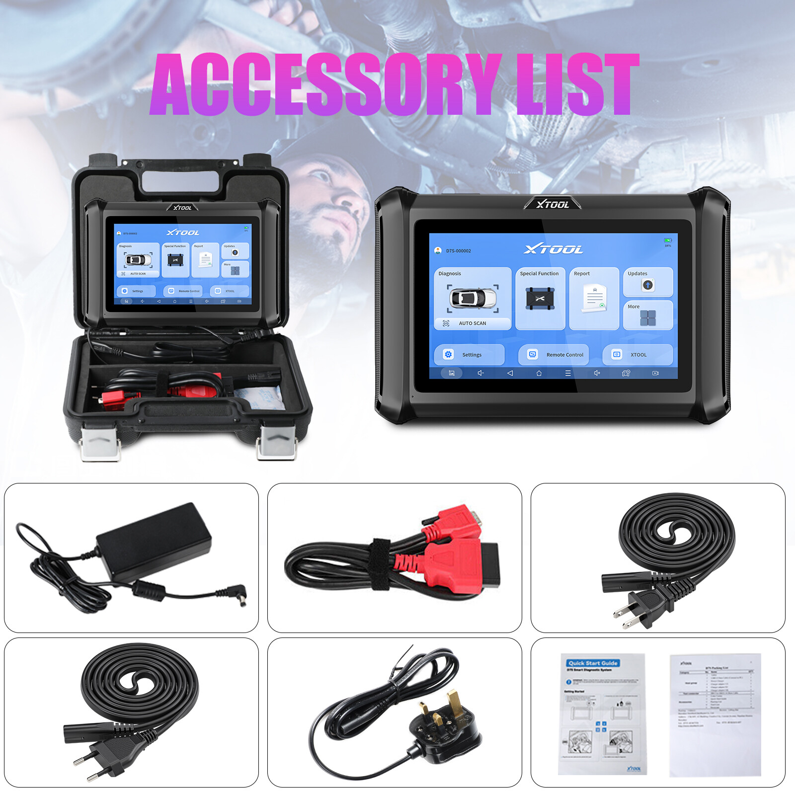 2025 XTOOL D7S Full Diagnostic Tool E.CU Coding 4000+ Bidirectional Scanner FCA