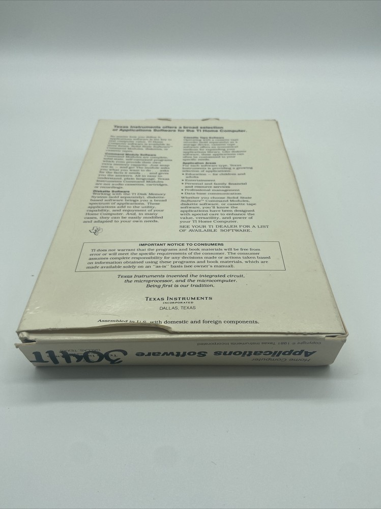 TI99-4a Home Computer Adventure Command Module PHM 3041T