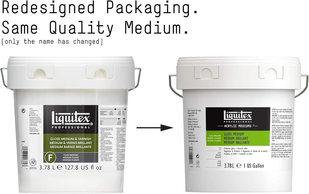 Acrylic Gloss Medium, 128oz - Professional