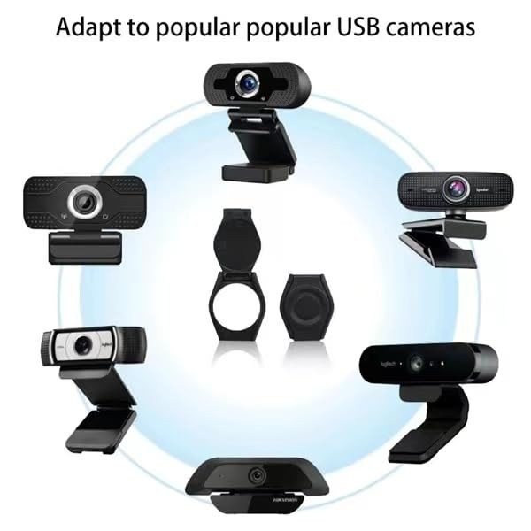 2-Pack Universal Webcam Case, Desktop External Webcam Lens Cap, Shutter Cover