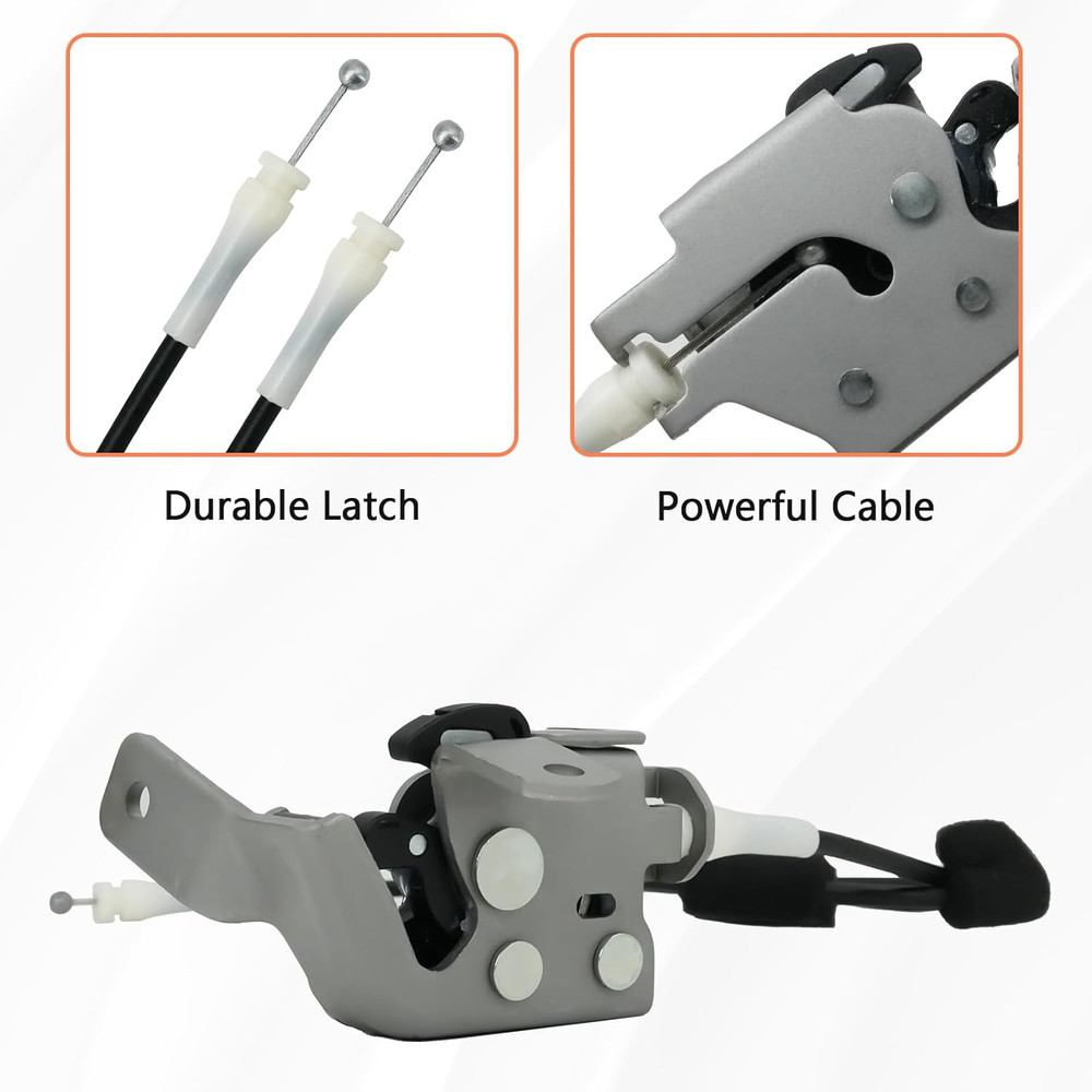 Side Door Latch with Cable Compatible with 1992-2014 Ford E150 E250 E350 Econoli