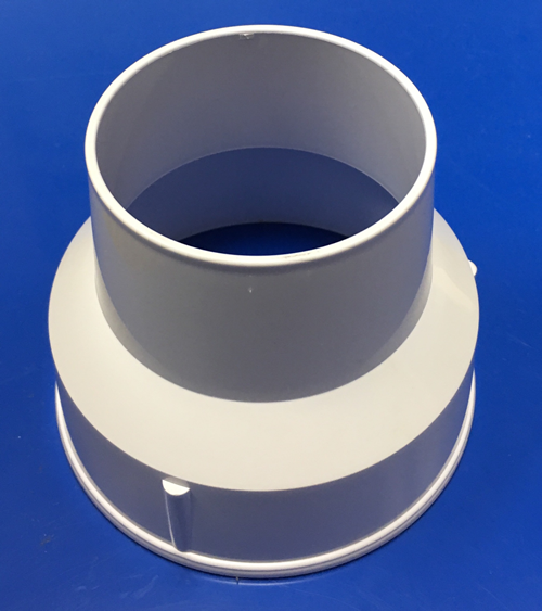 Lot of 12 ea .plastic Milkshake collar malt collar White- new