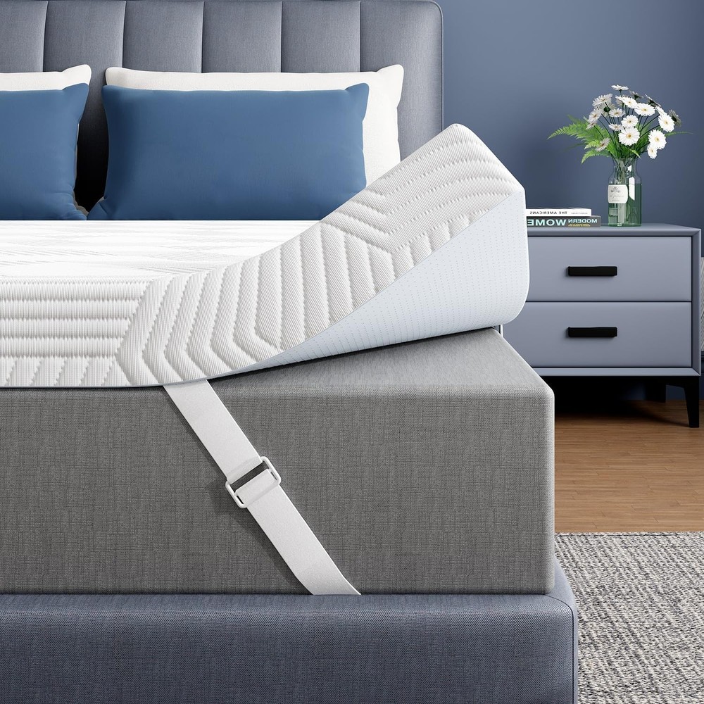 4in King Memory Foam Topper Gel Cooling