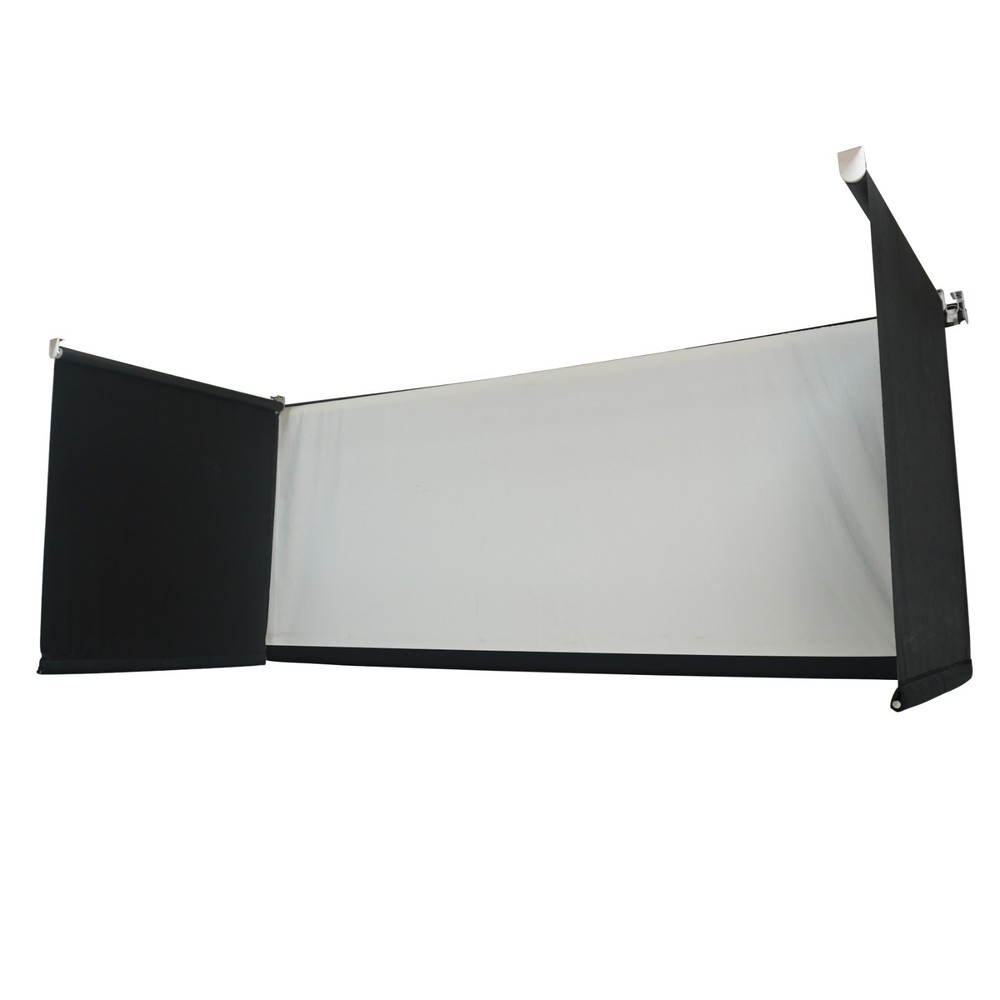 Motorized Golf Simulator Screen Enclosure for Garage Ceiling Mounted Retractabe