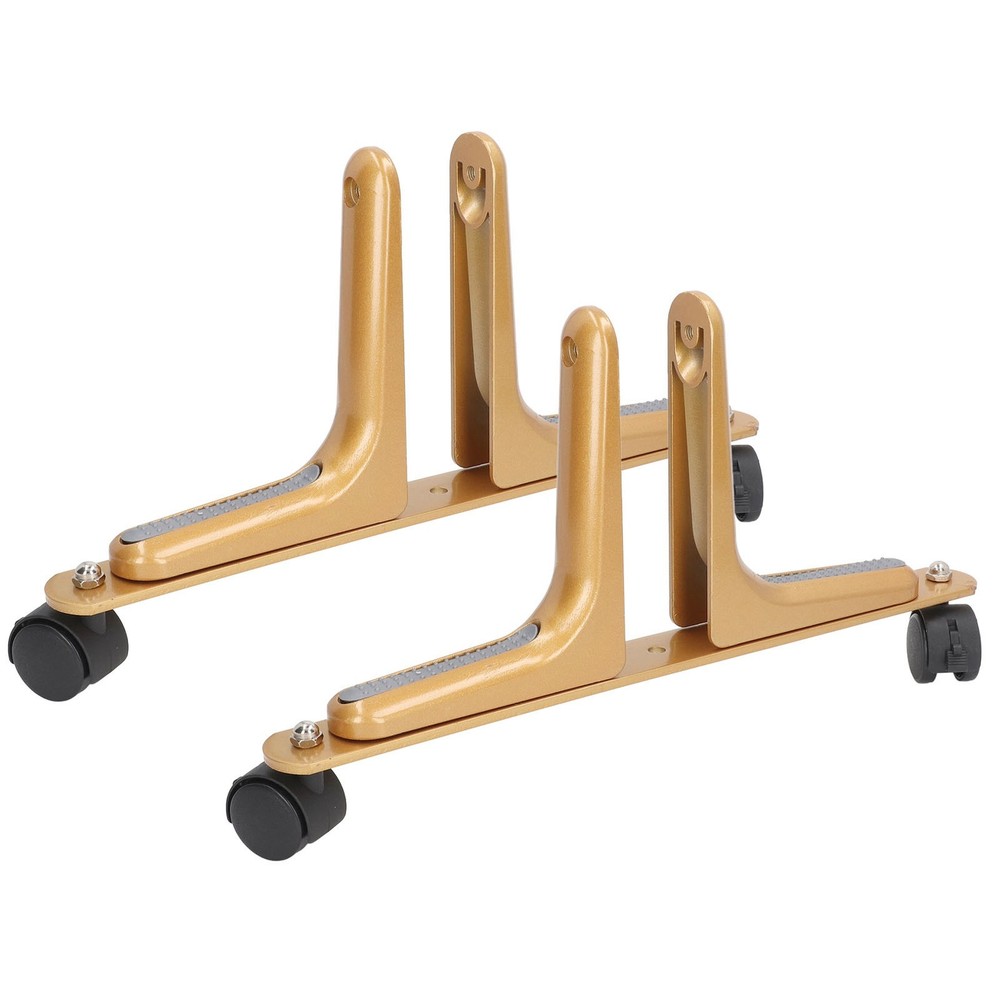 Gold 2 Set Room Divider Screen Holder Width Adjustable Movable Screen Partition