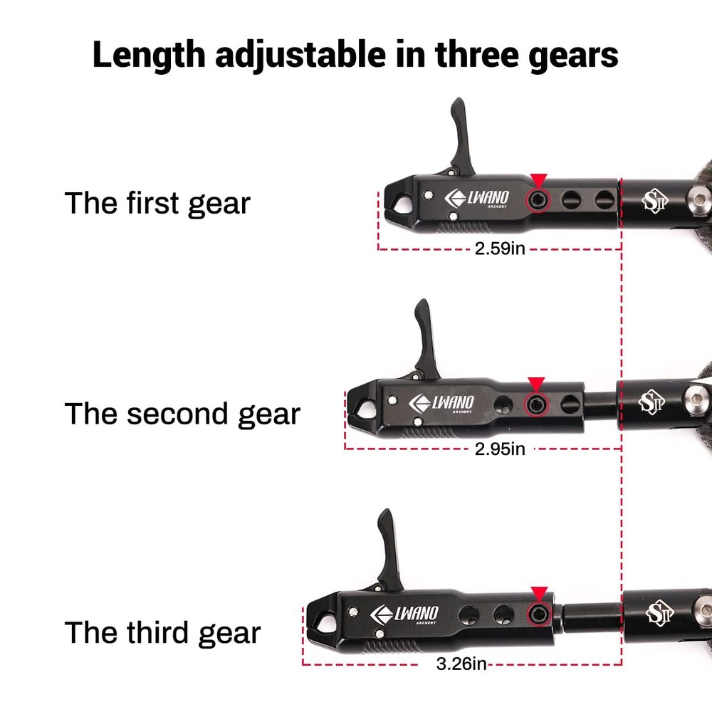 Archery Compound Bow Release Aids Trigger with Foldback Design (Camo)