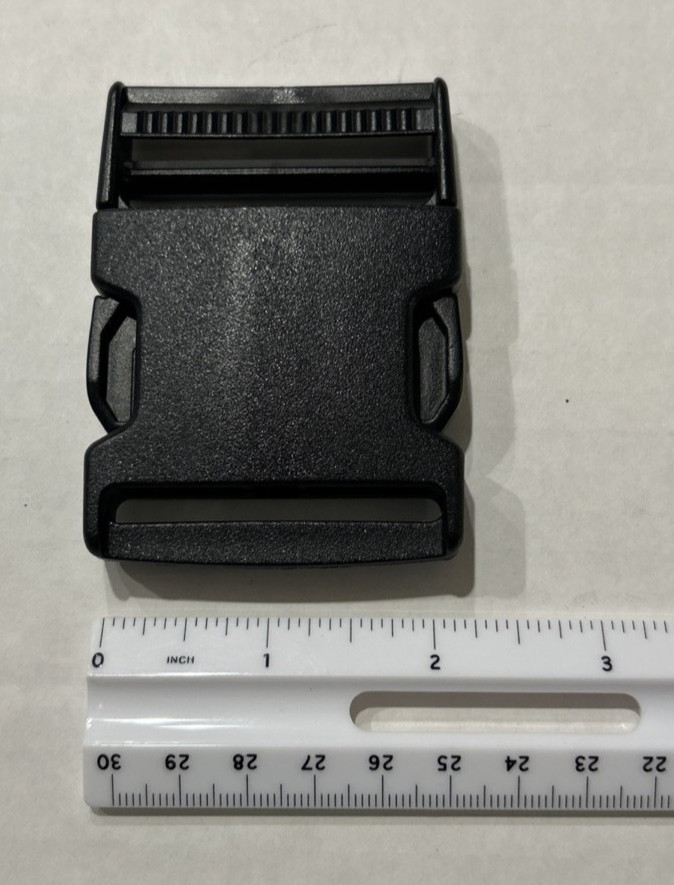 Large 2” plastic heavy duty quick connect release buckle clasp strap closure