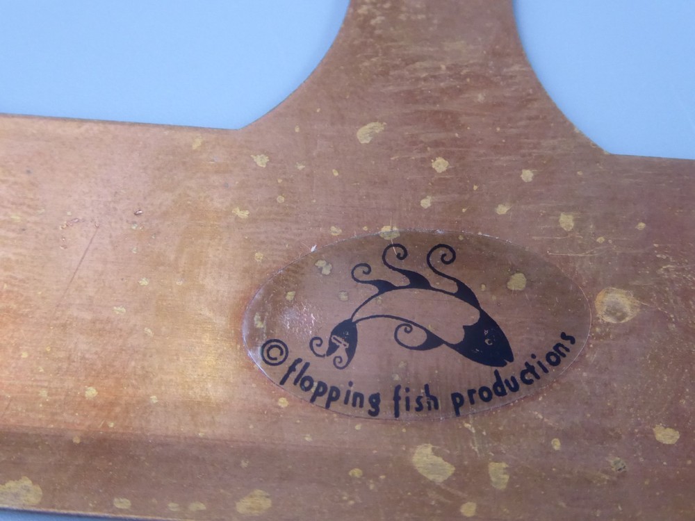 VTG FLOPPING FISH (2) DBL SWITCH PLATE + (2) DBL PLUG/OUTLET COPPER