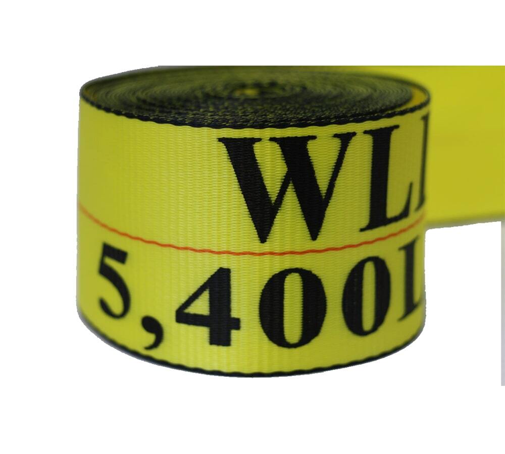 (4 Pack) 4 in. x 80 ft. Winch Strap with Flat Hook