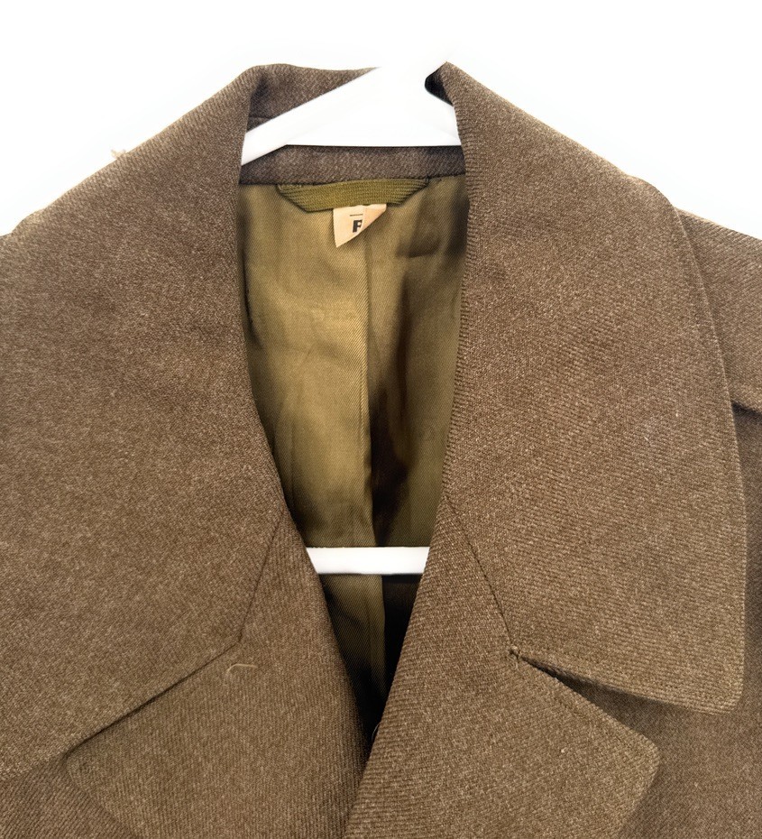 1950's Army Brown Coat Jacket