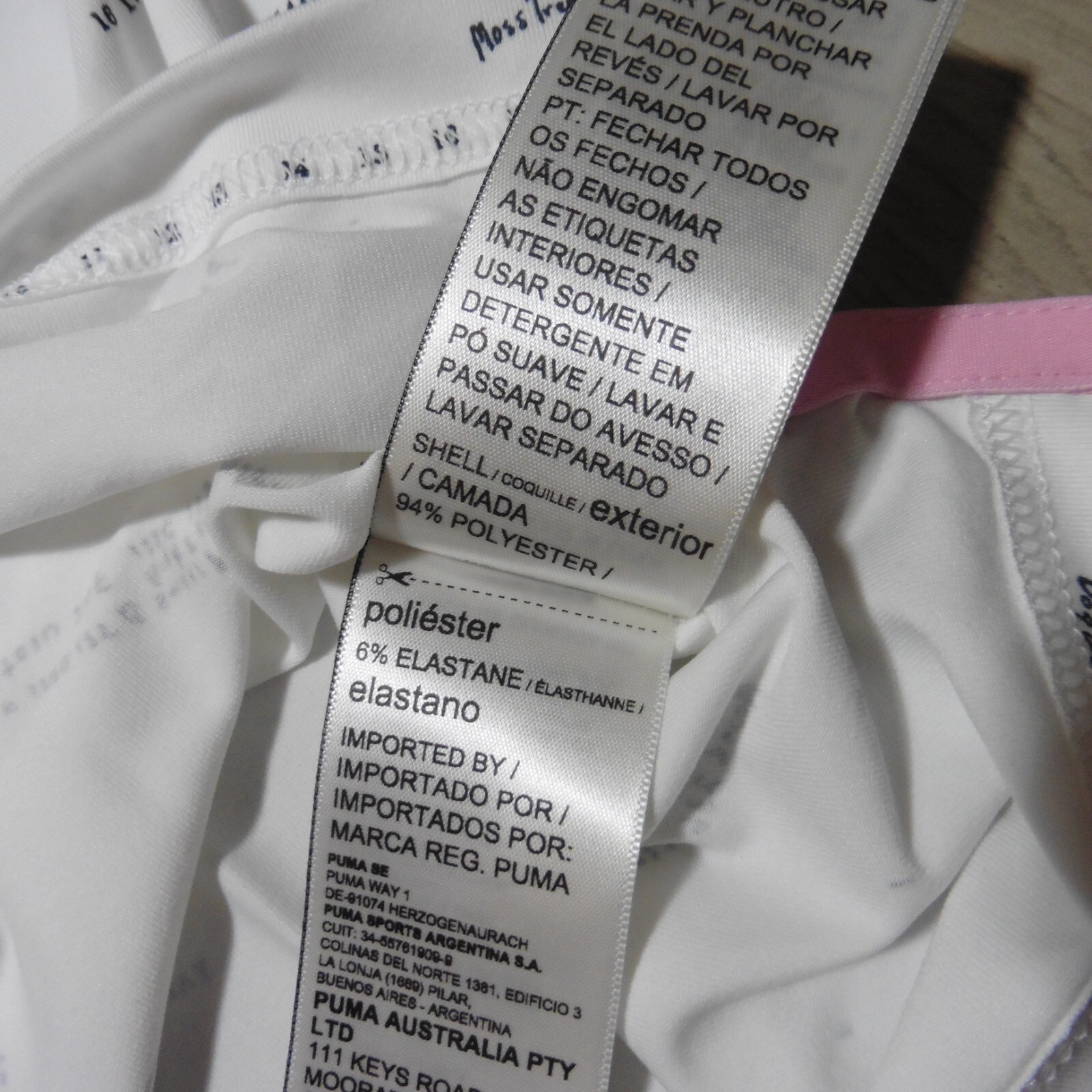 PUMA Arnold Palmer AP Scorecard Men's Golf Polo Shirt M White