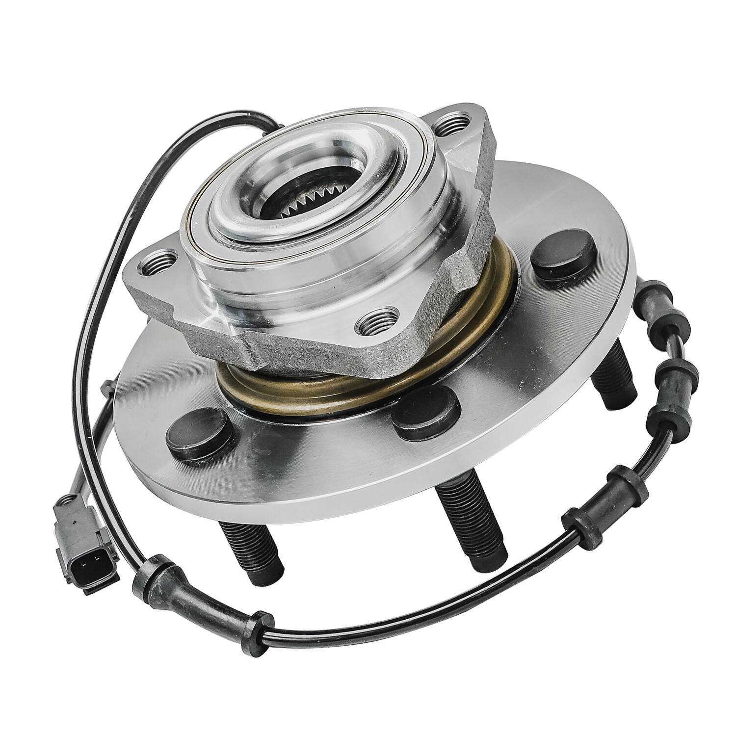 Pair (2) Front Wheel Hub and Bearings for 2002-2005 Dodge Ram 1500 w/ ABS 5LUGS