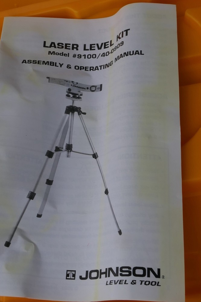 Johnson lazer level kit model # 9100/40-0909