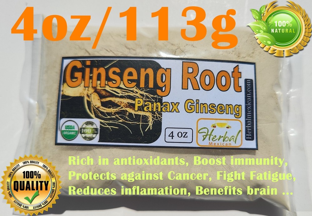 4 oz. Ginseng root powder (Panax ginseng)