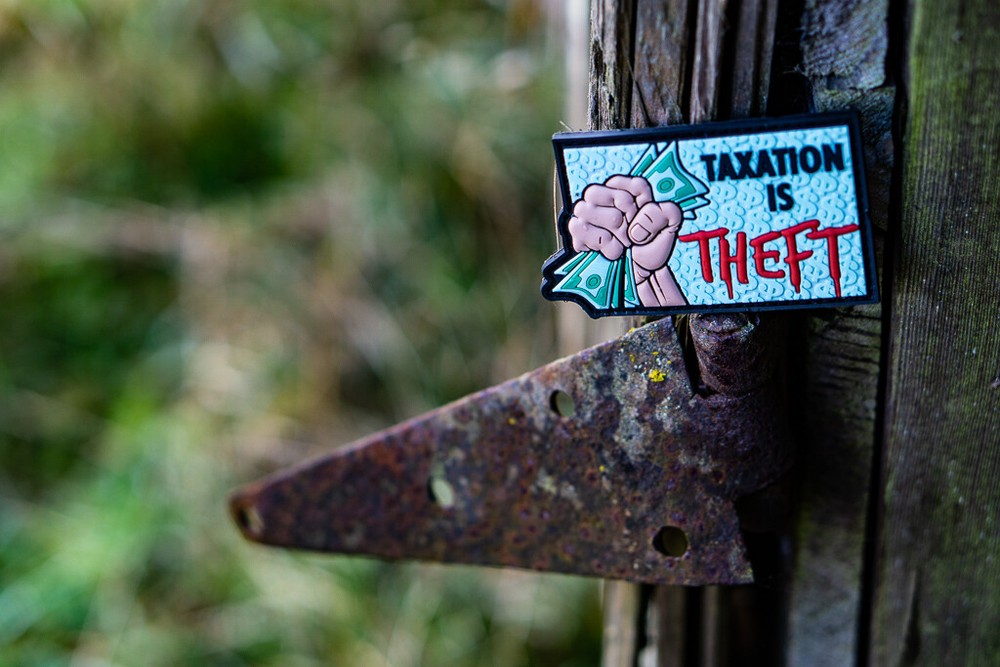 Patriot Patch Co. - Taxation is Theft - Patch