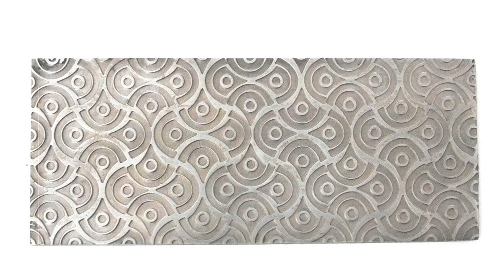 Pattern Texture Plate for Press or Rolling Mill 6 x 2.5 Inch #26