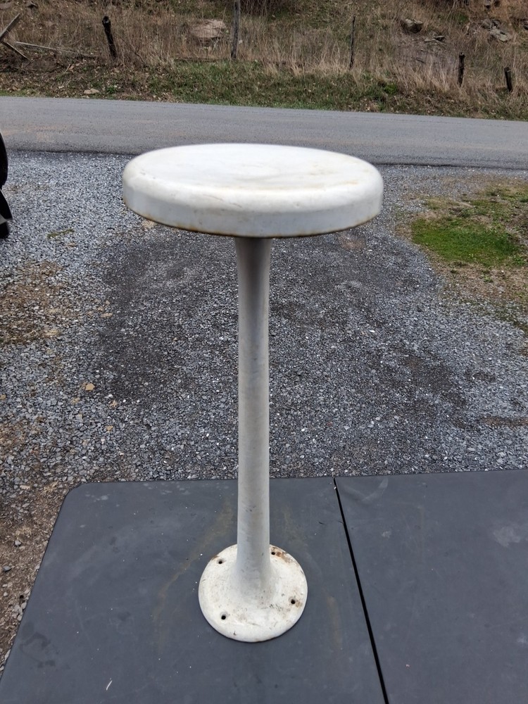 Vintage Cast Iron Bar Stool