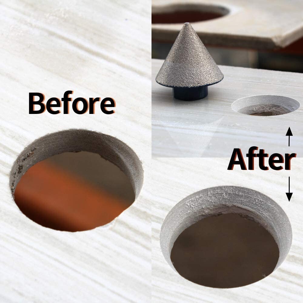 wet grinder marble ceramic porcelain chamfer core bit blade granite stone buffer