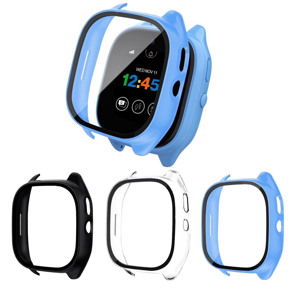[3-Pack Case Compatible for Gizmo Watch 3 Screen Protector for Kids, Tempered...