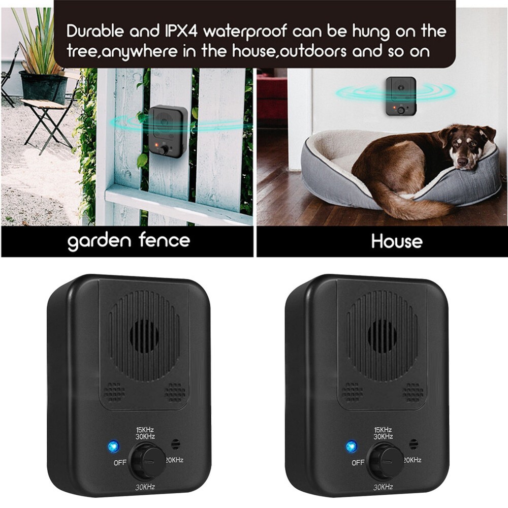 Dog Ultrasonic Bark Device Anti Barking Control Stop Training Repeller Pets
