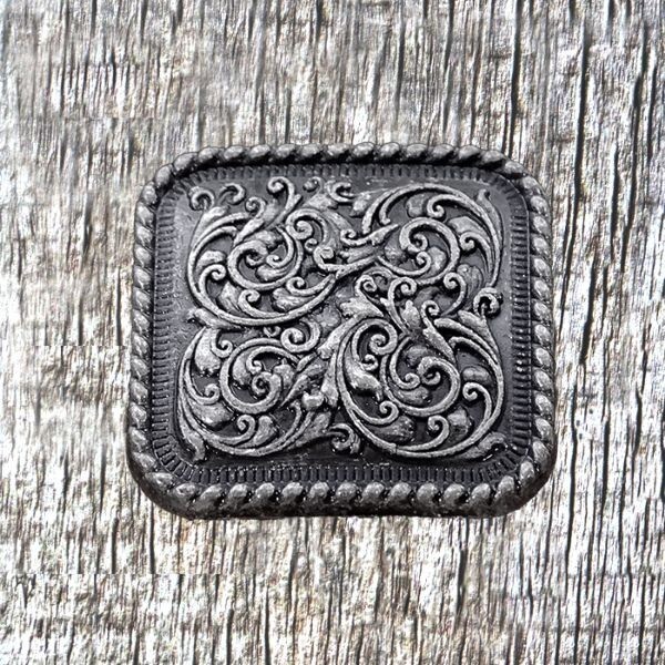 Florid Square 1-Inch Concho CON426-A-AN