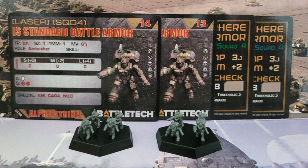 Battletech 2x Battle Armor Standard Inner Sphere Catalyst Game Labs