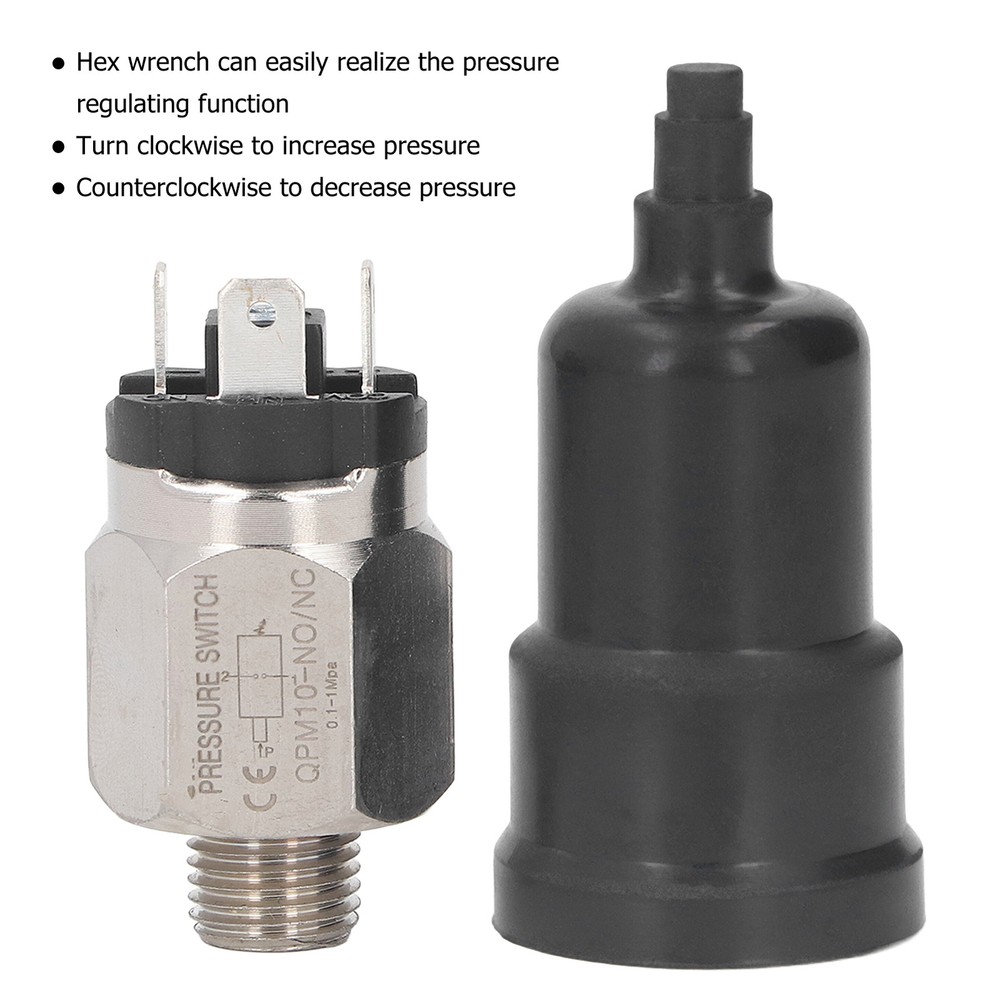 Pneumatic Adjustable Diaphragm Type Pressure Switch Pressure Switch For Pump