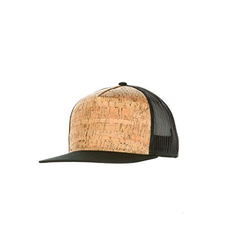 Unisex Cork Front Skater Hat Small-Medium Black