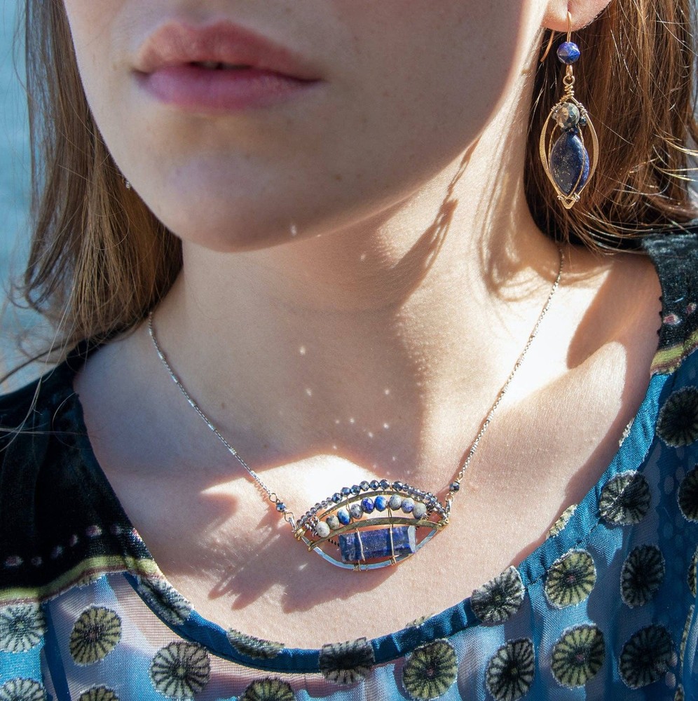 Blue Jay Necklace
