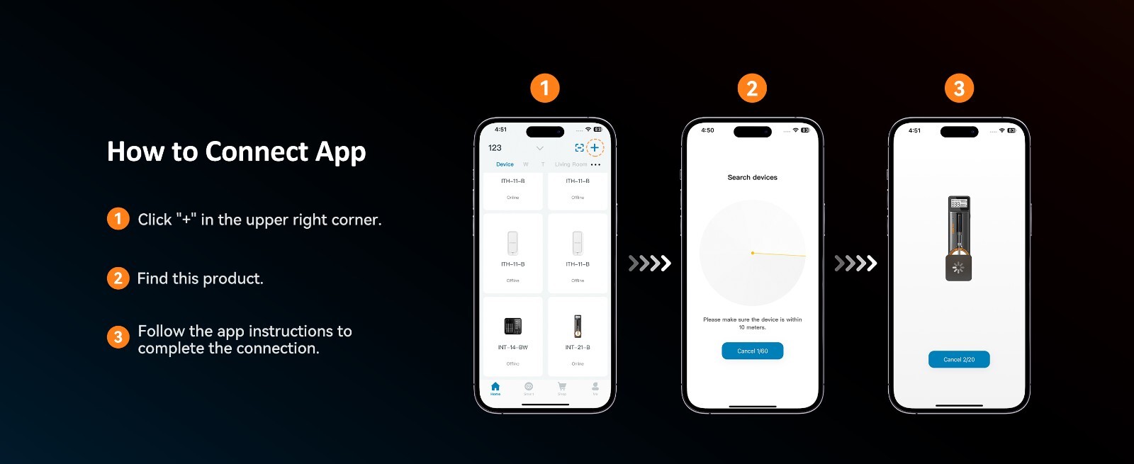 Inkbird Wireless Cooking Meat Thermometer 60min Data Storage 25min Rechargeable