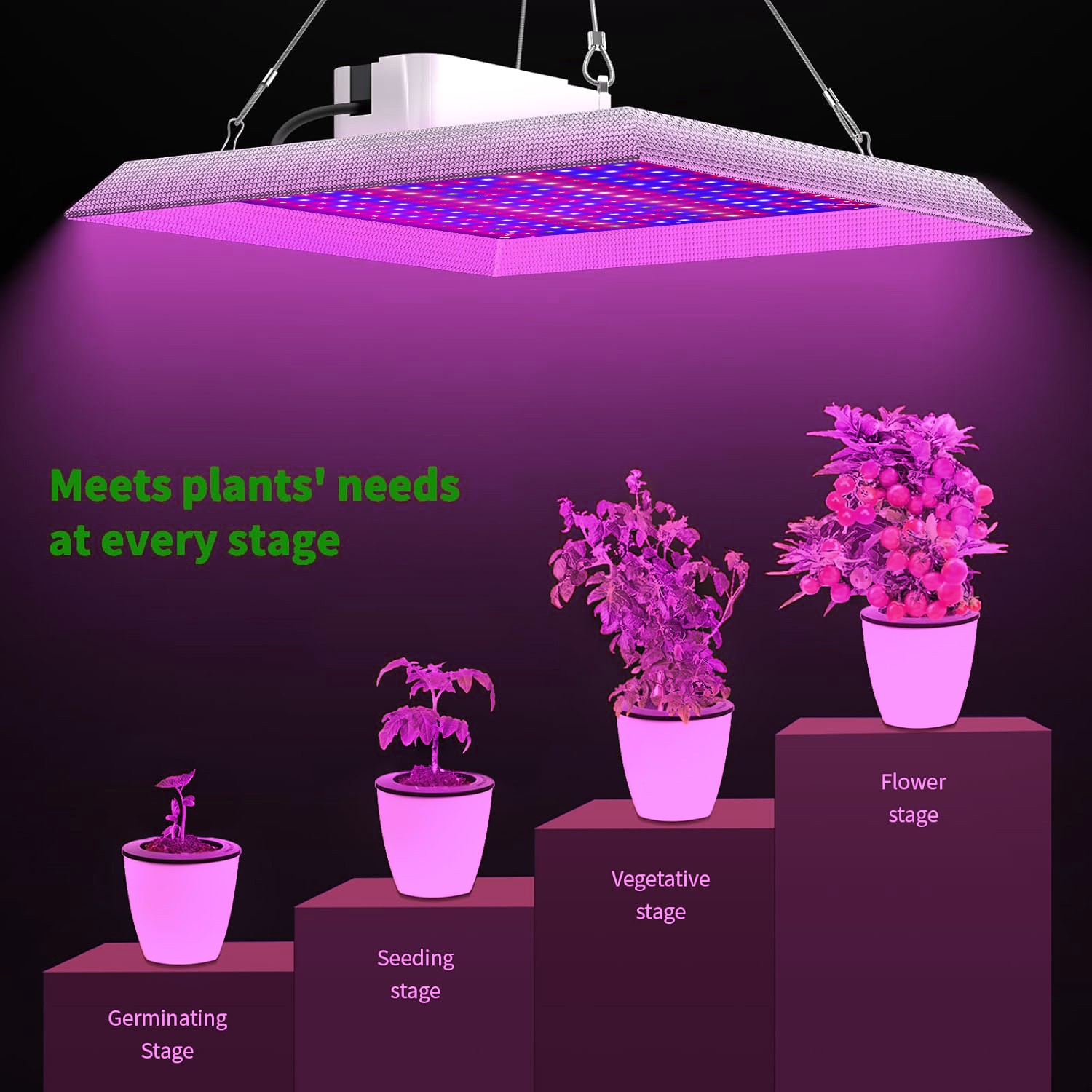 1200W LED Grow Light Hydroponic Full Spectrum Indoor Veg Flower Plants Tent Lamp