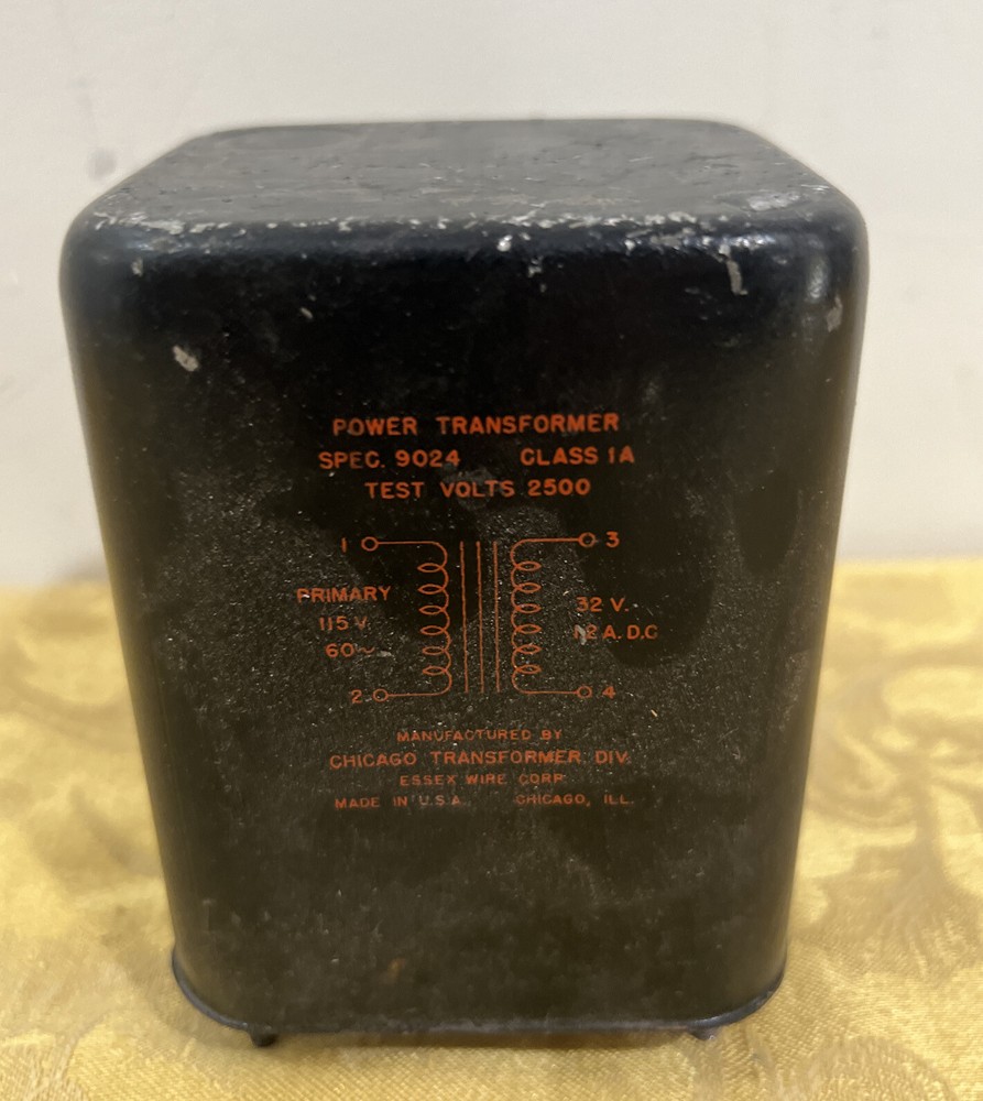 Chicago Spec 9024 Class 1A Power Transformer