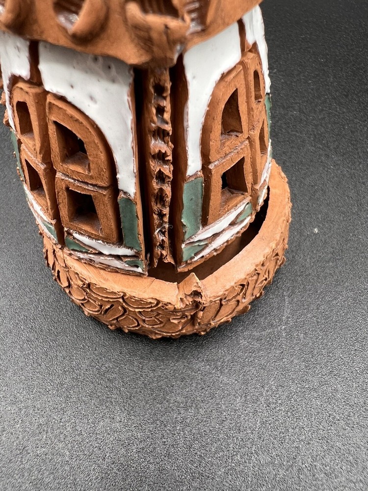 Hand Made Red Clay Windmill Incense Holder